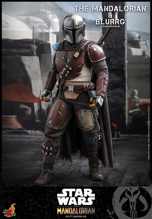Star Wars - The Mandalorian: Mandalorian und Blurrg, 1/6 Figur von Hot Toys