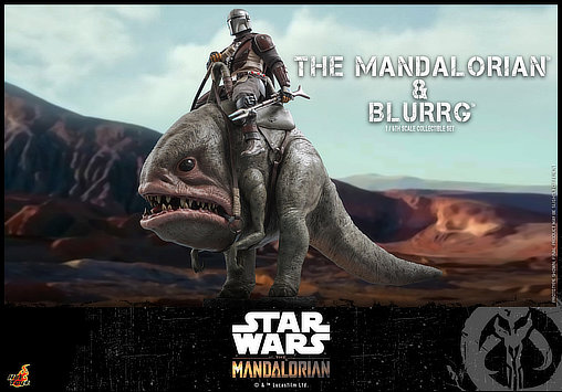 Star Wars - The Mandalorian: Mandalorian und Blurrg, 1/6 Figur von Hot Toys