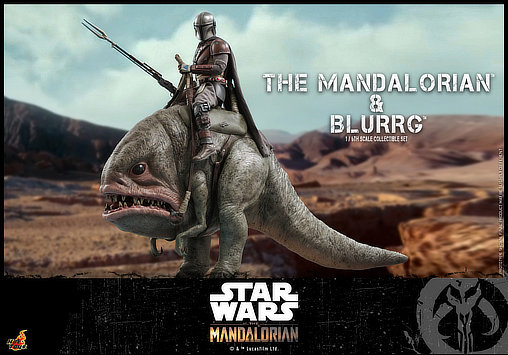 Star Wars - The Mandalorian: Mandalorian und Blurrg, 1/6 Figur von Hot Toys