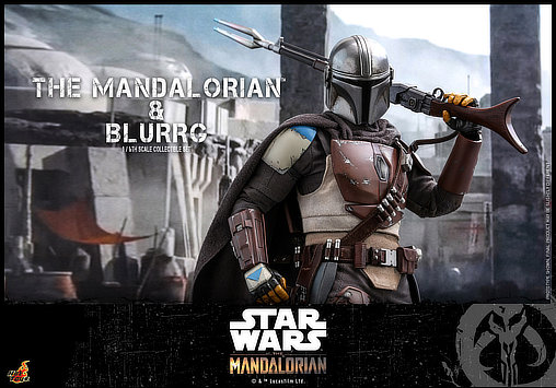 Star Wars - The Mandalorian: Mandalorian und Blurrg, 1/6 Figur von Hot Toys