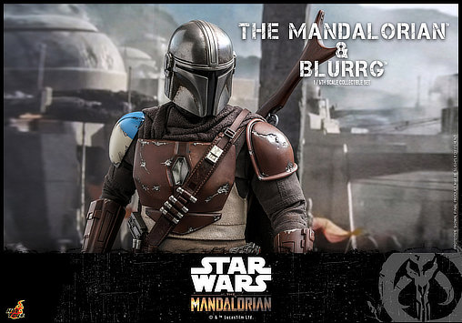 Star Wars - The Mandalorian: Mandalorian und Blurrg, 1/6 Figur von Hot Toys
