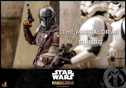 Star Wars - The Mandalorian: Mandalorian und Blurrg, 1/6 Figur von Hot Toys