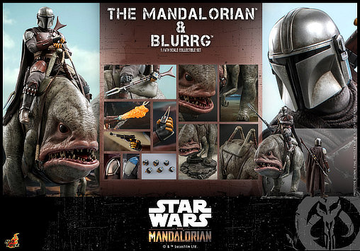 Star Wars - The Mandalorian: Mandalorian und Blurrg, 1/6 Figur von Hot Toys