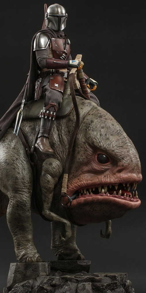Star Wars - The Mandalorian: Mandalorian und Blurrg, 1/6 Figur von Hot Toys