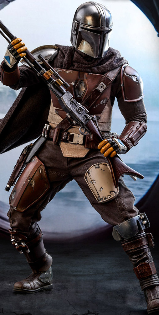 Star Wars - The Mandalorian: Mandalorian und Blurrg, 1/6 Figur von Hot Toys