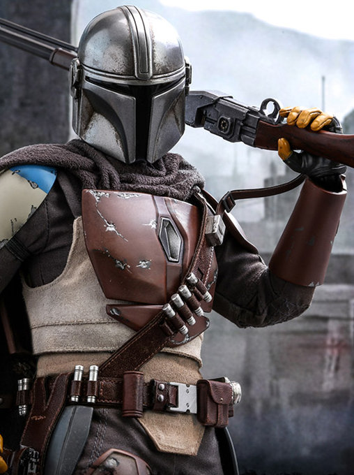 Star Wars - The Mandalorian: Mandalorian und Blurrg, 1/6 Figur von Hot Toys