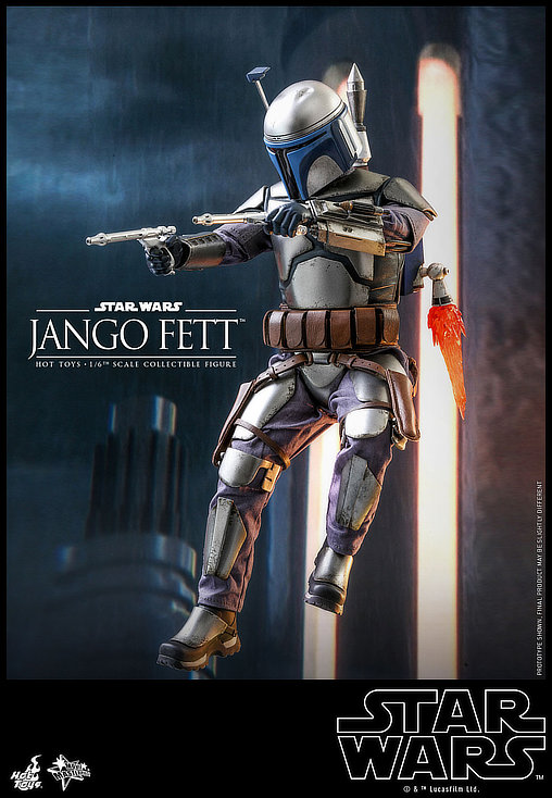 Star Wars - Episode II - Attack of the Clones: Jango Fett, 1/6 Figur von Hot Toys