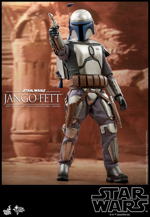 Star Wars - Episode II - Attack of the Clones: Jango Fett, 1/6 Figur von Hot Toys