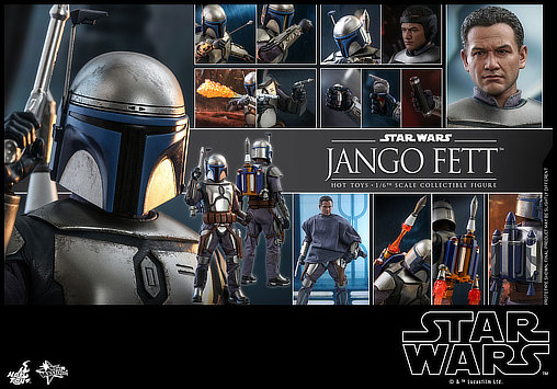 Star Wars - Episode II - Attack of the Clones: Jango Fett, 1/6 Figur von Hot Toys