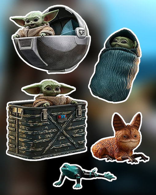 Star Wars - The Mandalorian: Grogu, 1/6 Figur von Hot Toys