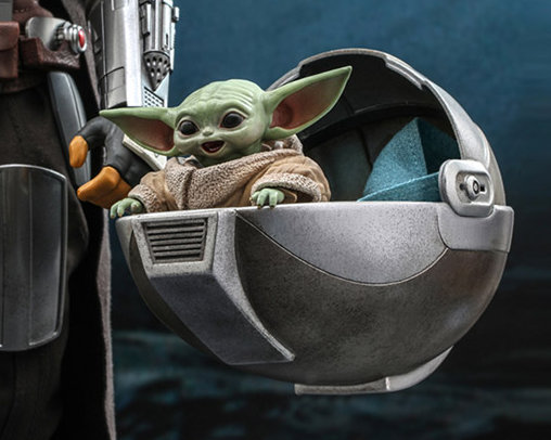 Star Wars - The Mandalorian: Grogu, 1/6 Figur von Hot Toys