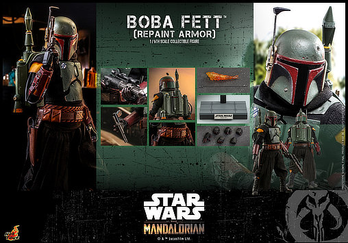 Star Wars - The Mandalorian: Boba Fett - Repaint Armor, 1/6 Figur von Hot Toys
