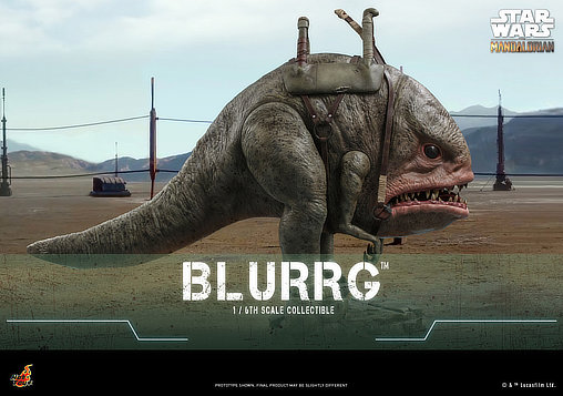 Star Wars - The Mandalorian: Blurrg, 1/6 Figur von Hot Toys