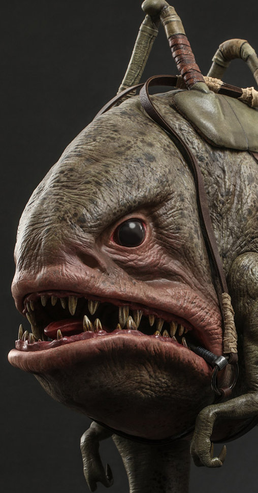 Star Wars - The Mandalorian: Blurrg, 1/6 Figur von Hot Toys