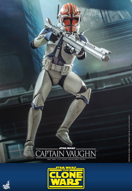 Star Wars - The Clone Wars: Captain Vaughn, 1/6 Figur von Hot Toys