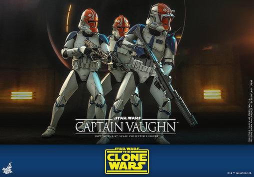 Star Wars - The Clone Wars: Captain Vaughn, 1/6 Figur von Hot Toys