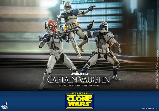 Star Wars - The Clone Wars: Captain Vaughn, 1/6 Figur von Hot Toys
