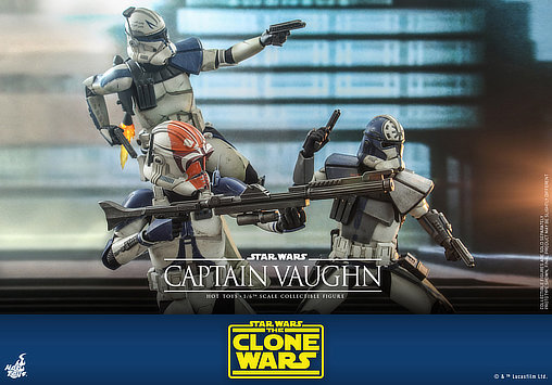 Star Wars - The Clone Wars: Captain Vaughn, 1/6 Figur von Hot Toys