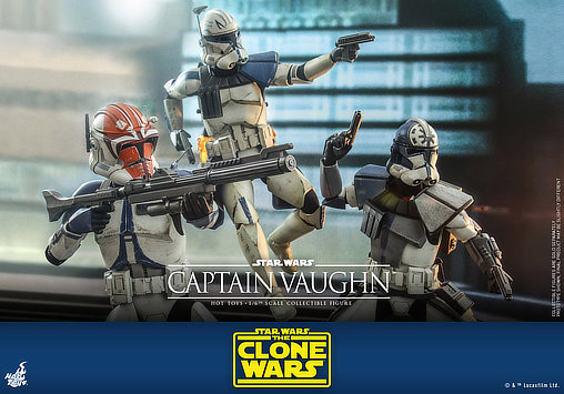 Star Wars - The Clone Wars: Captain Vaughn, 1/6 Figur von Hot Toys