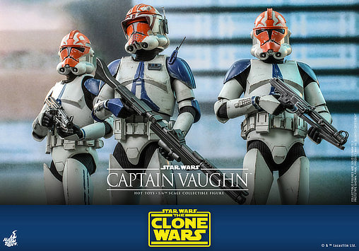Star Wars - The Clone Wars: Captain Vaughn, 1/6 Figur von Hot Toys