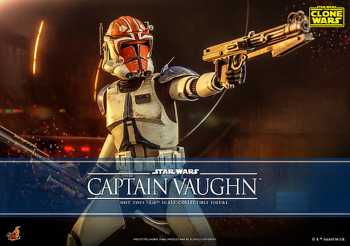 Star Wars - The Clone Wars: Captain Vaughn, 1/6 Figur von Hot Toys