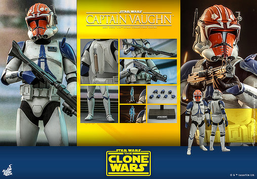 Star Wars - The Clone Wars: Captain Vaughn, 1/6 Figur von Hot Toys