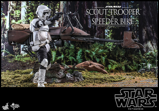 Star Wars - Episode VI - Return of the Jedi: Speeder Bike und Scout Trooper, 1/6 Figur von Hot Toys