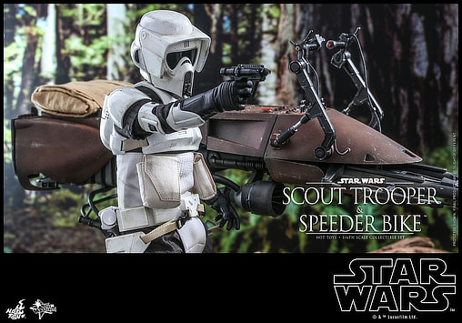 Star Wars - Episode VI - Return of the Jedi: Speeder Bike und Scout Trooper, 1/6 Figur von Hot Toys