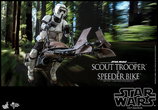 Star Wars - Episode VI - Return of the Jedi: Speeder Bike und Scout Trooper, 1/6 Figur von Hot Toys