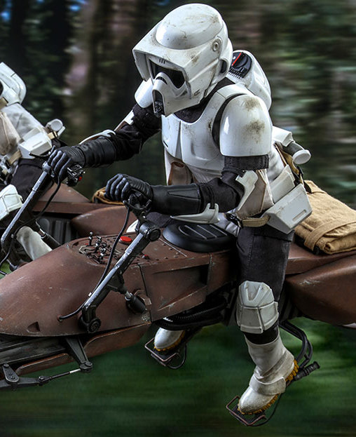 Star Wars - Episode VI - Return of the Jedi: Speeder Bike und Scout Trooper, 1/6 Figur von Hot Toys