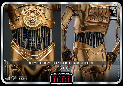 Star Wars - Episode VI - Return of the Jedi: C-3PO, 1/6 Figur von Hot Toys