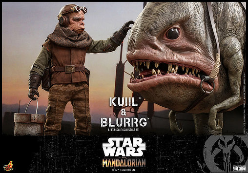 Star Wars - The Mandalorian: Kuiil und Blurrg, 1/6 Figur von Hot Toys