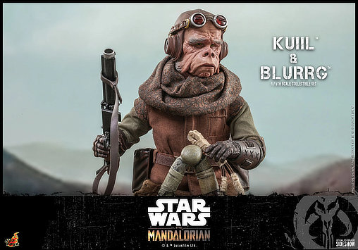 Star Wars - The Mandalorian: Kuiil und Blurrg, 1/6 Figur von Hot Toys