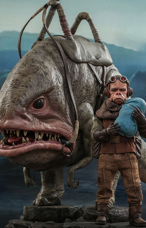 Star Wars - The Mandalorian: Kuiil und Blurrg, 1/6 Figur von Hot Toys