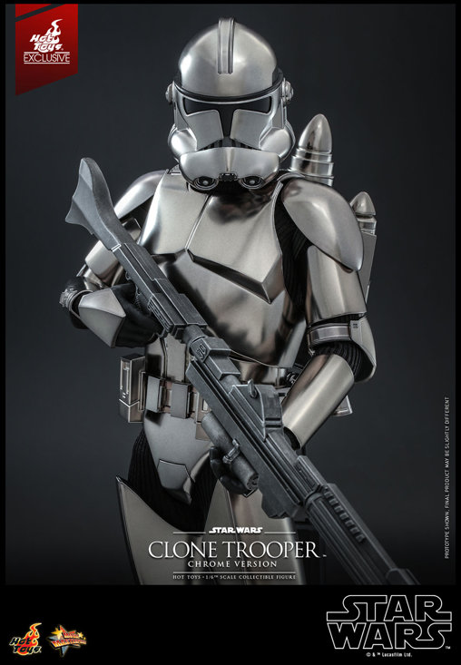 Star Wars - The Clone Wars: Clone Trooper - Chrome Version, 1/6 Figur von Hot Toys