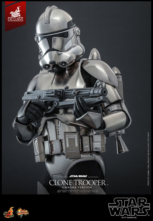 Star Wars - The Clone Wars: Clone Trooper - Chrome Version, 1/6 Figur von Hot Toys