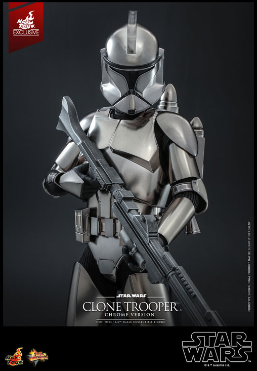 Star Wars - The Clone Wars: Clone Trooper - Chrome Version, 1/6 Figur von Hot Toys