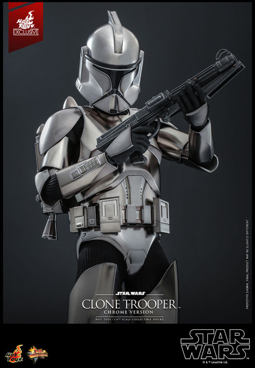 Star Wars - The Clone Wars: Clone Trooper - Chrome Version, 1/6 Figur von Hot Toys