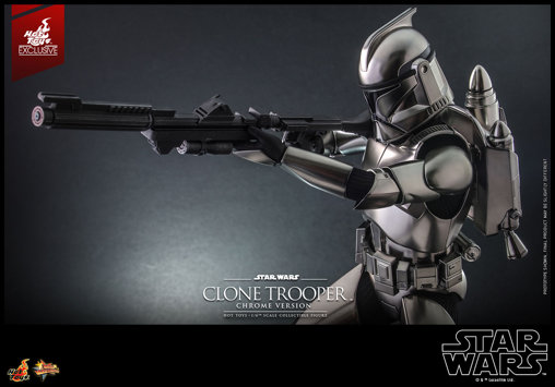 Star Wars - The Clone Wars: Clone Trooper - Chrome Version, 1/6 Figur von Hot Toys