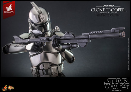 Star Wars - The Clone Wars: Clone Trooper - Chrome Version, 1/6 Figur von Hot Toys