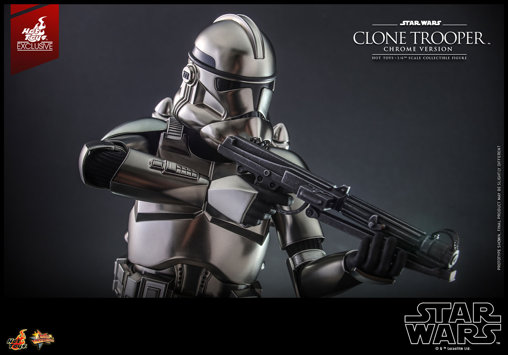 Star Wars - The Clone Wars: Clone Trooper - Chrome Version, 1/6 Figur von Hot Toys