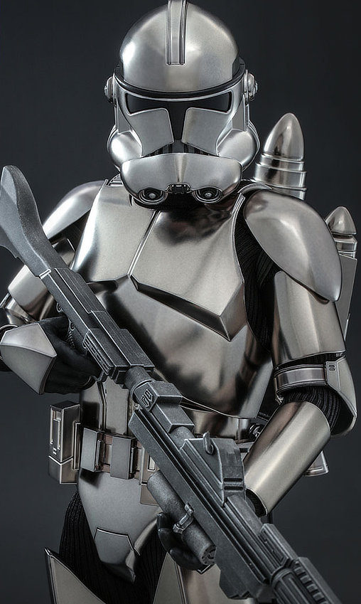 Star Wars - The Clone Wars: Clone Trooper - Chrome Version, 1/6 Figur von Hot Toys