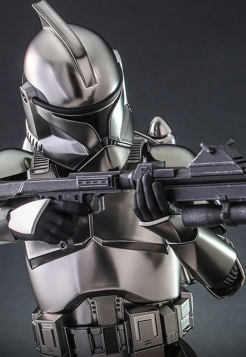 Star Wars - The Clone Wars: Clone Trooper - Chrome Version, 1/6 Figur von Hot Toys
