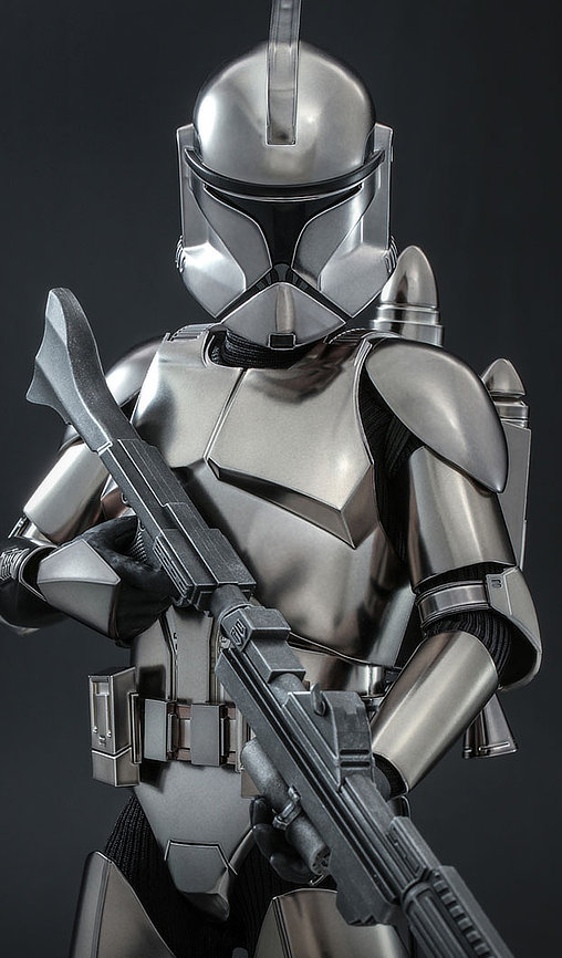Star Wars - The Clone Wars: Clone Trooper - Chrome Version, 1/6 Figur von Hot Toys