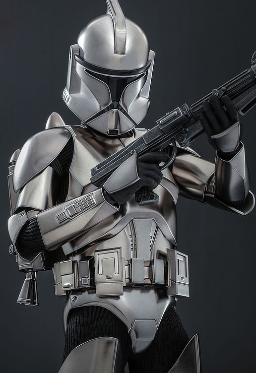 Star Wars - The Clone Wars: Clone Trooper - Chrome Version, 1/6 Figur von Hot Toys