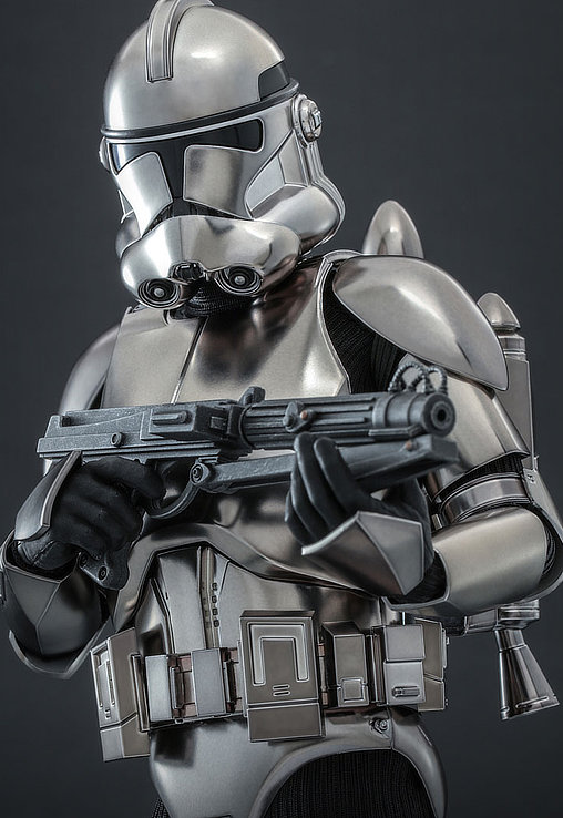 Star Wars - The Clone Wars: Clone Trooper - Chrome Version, 1/6 Figur von Hot Toys