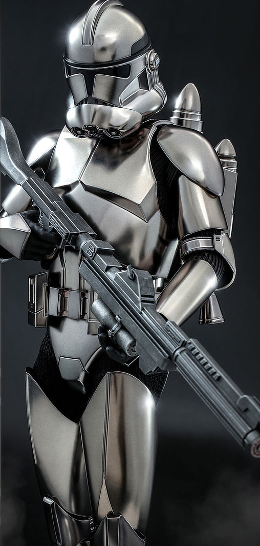 Star Wars - The Clone Wars: Clone Trooper - Chrome Version, 1/6 Figur von Hot Toys