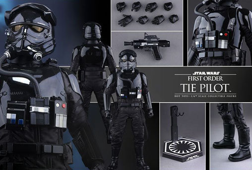 Star Wars - Episode VII - The Force Awakens: First Order TIE Pilot, 1/6 Figur von Hot Toys