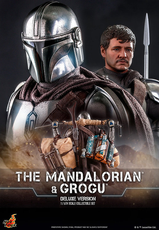 Star Wars - The Mandalorian: Mandalorian und Grogu - Deluxe, 1/6 Figur von Hot Toys