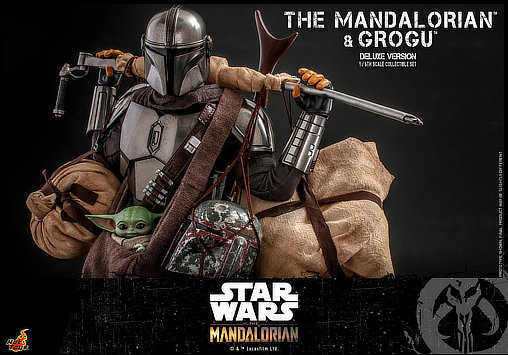 Star Wars - The Mandalorian: Mandalorian und Grogu - Deluxe, 1/6 Figur von Hot Toys